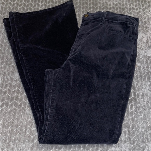 GAP ‘70’s Flare Black Crushed Velvet/Velour Pants.  Size 12/31. - Picture 1 of 11